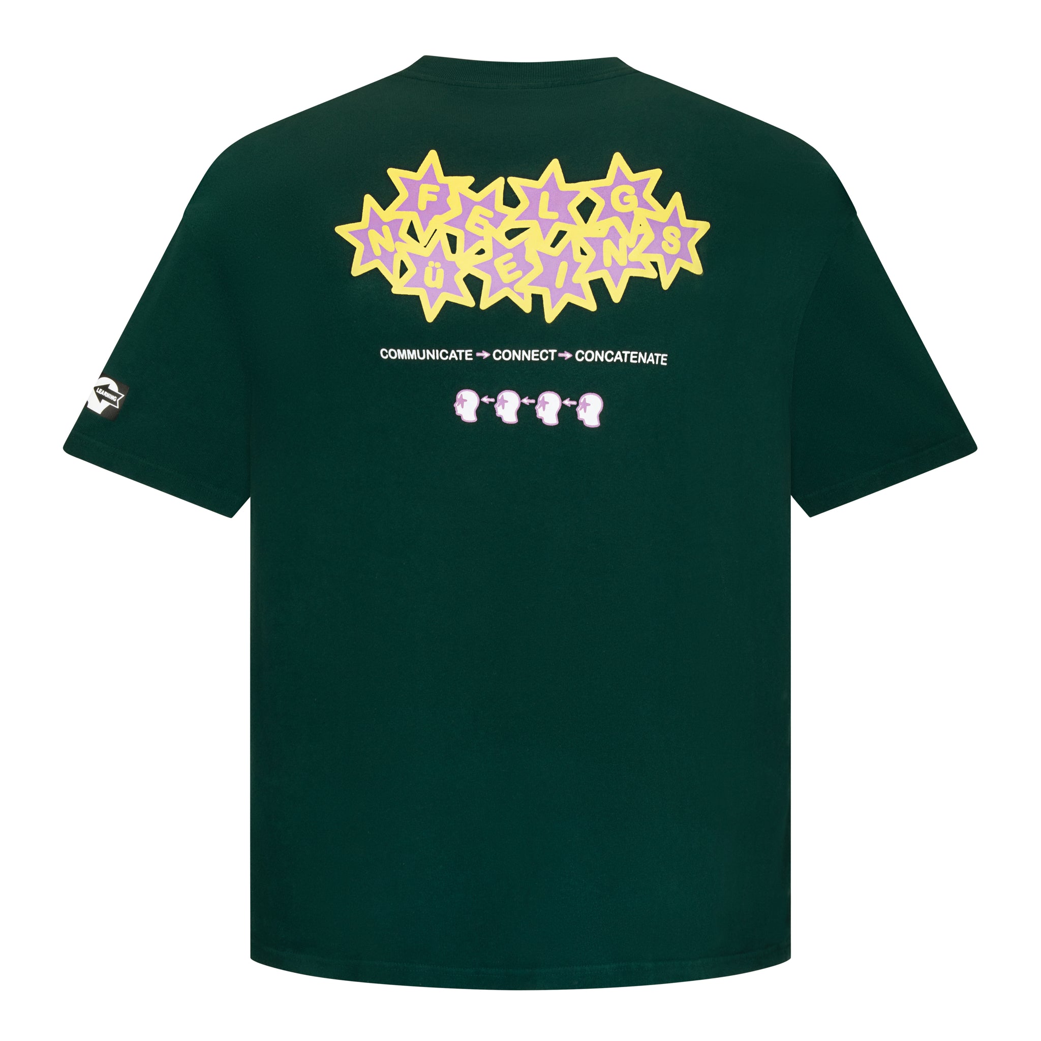 Connect Oversize Heavyweight Tee - June Green Overdye