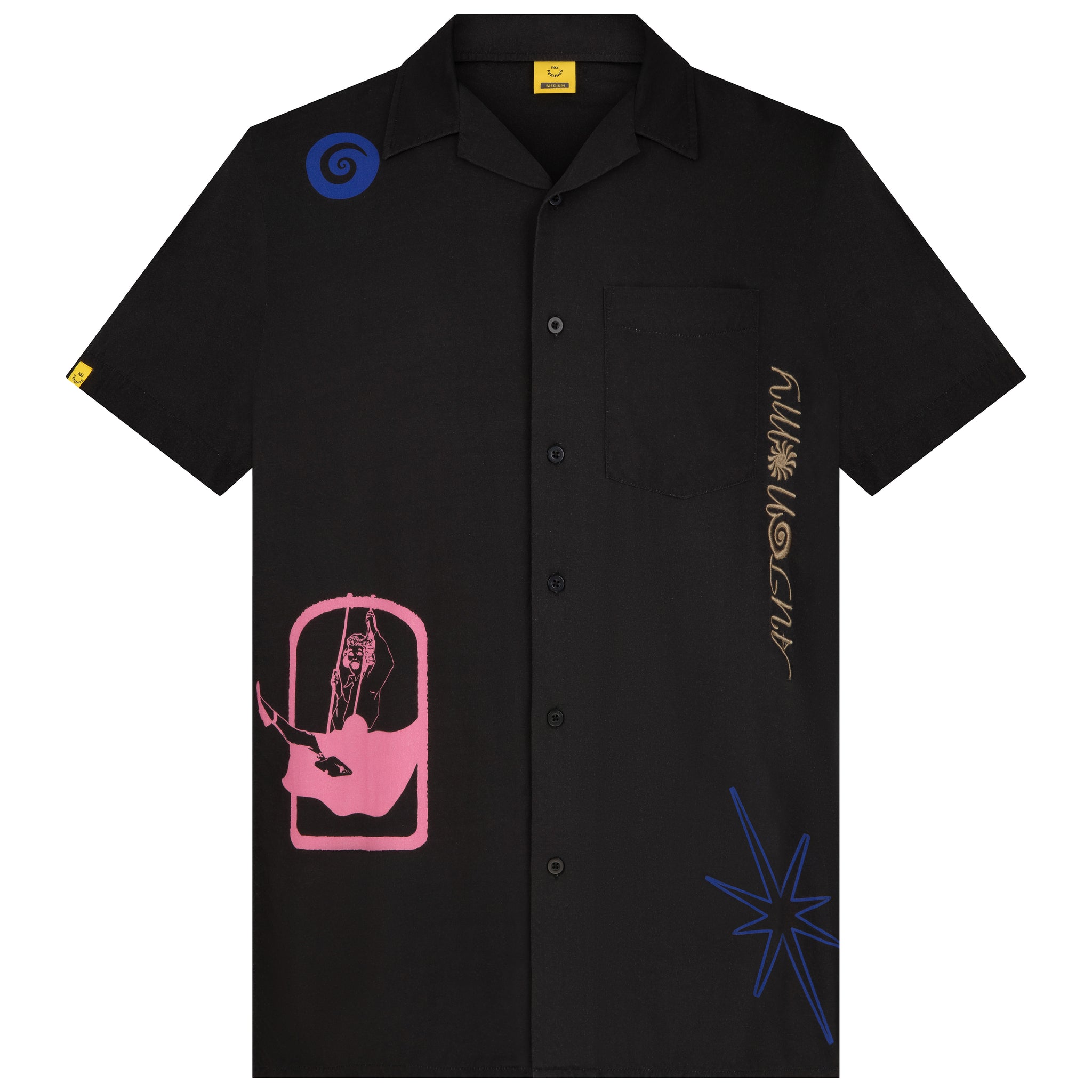 Autonomy Bowling Shirt - Vintage Black Overdye
